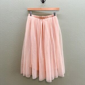 Mossimo Light Pink Ballet Core Coquette Tulle Knee Length Skirt - S/M